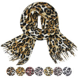 Damen Leopard XXL Schal Lang