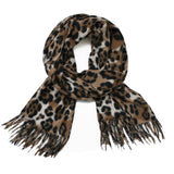 Damen Leopard XXL Schal Lang