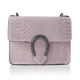 Genuine Leder Chain Handtasche Made In Italy
