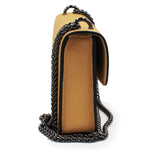 Genuine Leder Chain Handtasche Made In Italy