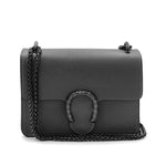 Genuine Leder Chain Handtasche Made In Italy