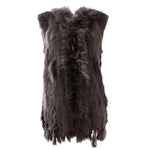 Damen Weste Echtfell Fellweste Winter Pelz Jack