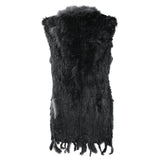 Damen Weste Echtfell Fellweste Winter Pelz Jack