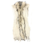 Damen Weste Echtfell Fellweste Winter Pelz Jack