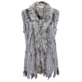 Damen Weste Echtfell Fellweste Winter Pelz Jack