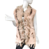 Damen Weste Echtfell Fellweste Winter Pelz Jack