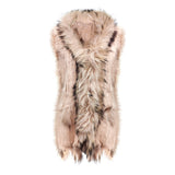 Damen Weste Echtfell Fellweste Winter Pelz Jack