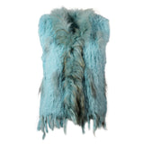 Damen Weste Echtfell Fellweste Winter Mantel Jacke