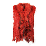 Damen Weste Echtfell Fellweste Winter Mantel Jacke