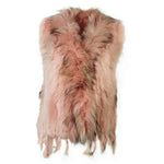 Damen Weste Echtfell Fellweste Winter Mantel Jacke