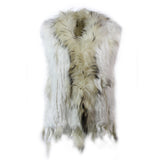 Damen Weste Echtfell Fellweste Winter Mantel Jacke