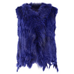 Damen Weste Echtfell Fellweste Winter Mantel Jacke