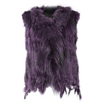 Damen Weste Echtfell Fellweste Winter Mantel Jacke