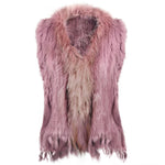 Damen Weste Echtfell Fellweste Winter Mantel Jacke