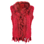 Damen Weste Echtfell Fellweste Winter Mantel Jacke