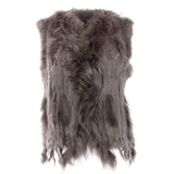 Damen Weste Echtfell Fellweste Winter Mantel Jacke