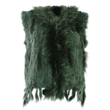 Damen Weste Echtfell Fellweste Winter Mantel Jacke