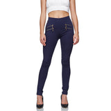 Damen Stretch Hose Skinny Fit Jegging High-Waist Leggings