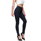 Damen Stretch Hose Skinny Fit Jegging High-Waist Leggings