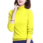 Damen Pullover Langarm Rollkragenpullover