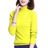 Damen Pullover Langarm Rollkragenpullover