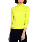 Damen Pullover Langarm Rollkragenpullover