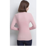 Damen Pullover Langarm Rollkragenpullover