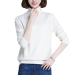 Damen Pullover Langarm Rollkragenpullover