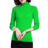 Damen Pullover Langarm Rollkragenpullover