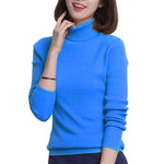 Damen Pullover Langarm Rollkragenpullover