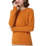 Damen Pullover Langarm Rundhals