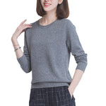 Damen Pullover Langarm Rundhals