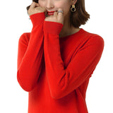 Damen Pullover Langarm Rundhals
