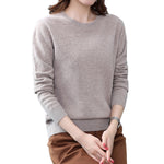 Damen Pullover Langarm Rundhals