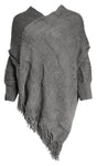 Damen Poncho Winter