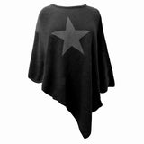 Damen Poncho Elegante