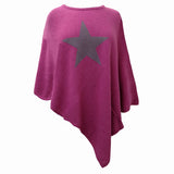 Damen Poncho Elegante