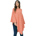 Damen Kaschmir Wolle Elegante Poncho Strickpullover