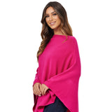 Damen Kaschmir Wolle Elegante Poncho Strickpullover