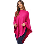 Damen Kaschmir Wolle Elegante Poncho Strickpullover