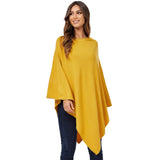 Damen Kaschmir Wolle Elegante Poncho Strickpullover