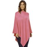 Damen Kaschmir Wolle Elegante Poncho Strickpullover