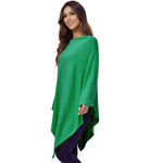 Damen Kaschmir Wolle Elegante Poncho Strickpullover