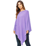 Damen Kaschmir Wolle Elegante Poncho Strickpullover