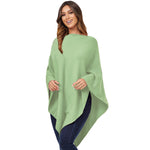 Damen Kaschmir Wolle Elegante Poncho Strickpullover