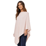 Damen Kaschmir Wolle Elegante Poncho Strickpullover