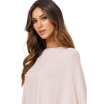 Damen Kaschmir Wolle Elegante Poncho Strickpullover