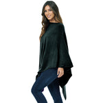 Damen Kaschmir Wolle Elegante Poncho Strickpullover