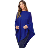 Damen Kaschmir Wolle Elegante Poncho Strickpullover