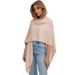 Damen Cardigan Pink Poncho Schal Cashmere Made in Italy